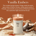 Woodwick Candle Woodwick Vanilla Embers Trilogy Large Hourglass Candle