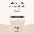 Woodwick Candle Woodwick Vanilla & Sea Salt Large Hourglass Candle