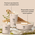 Woodwick Candle Woodwick Vanilla & Sea Salt Large Hourglass Candle