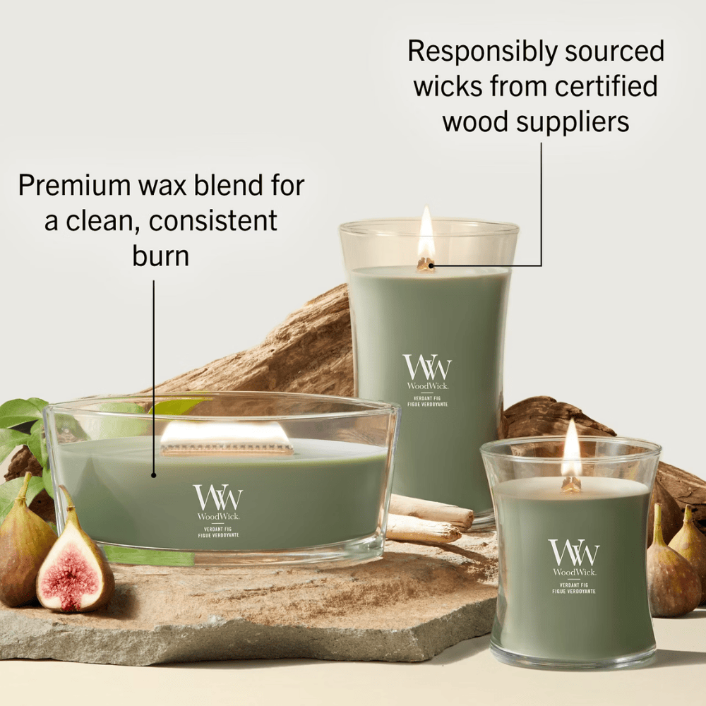 Woodwick Candle Woodwick Verdant Fig Large Hourglass Candle