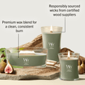 Woodwick Candle Woodwick Verdant Fig Large Hourglass Candle