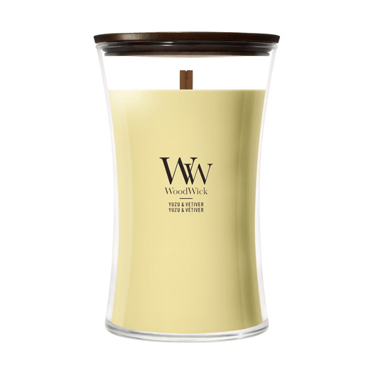 Woodwick Candle Woodwick Yuzu & Vetiver Large Hourglass Candle