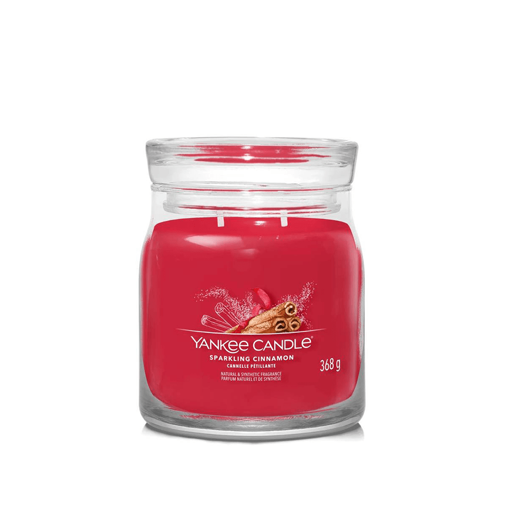 Yankee Candle Sparkling Cinnamon Signature Medium Jar Candle Perfume