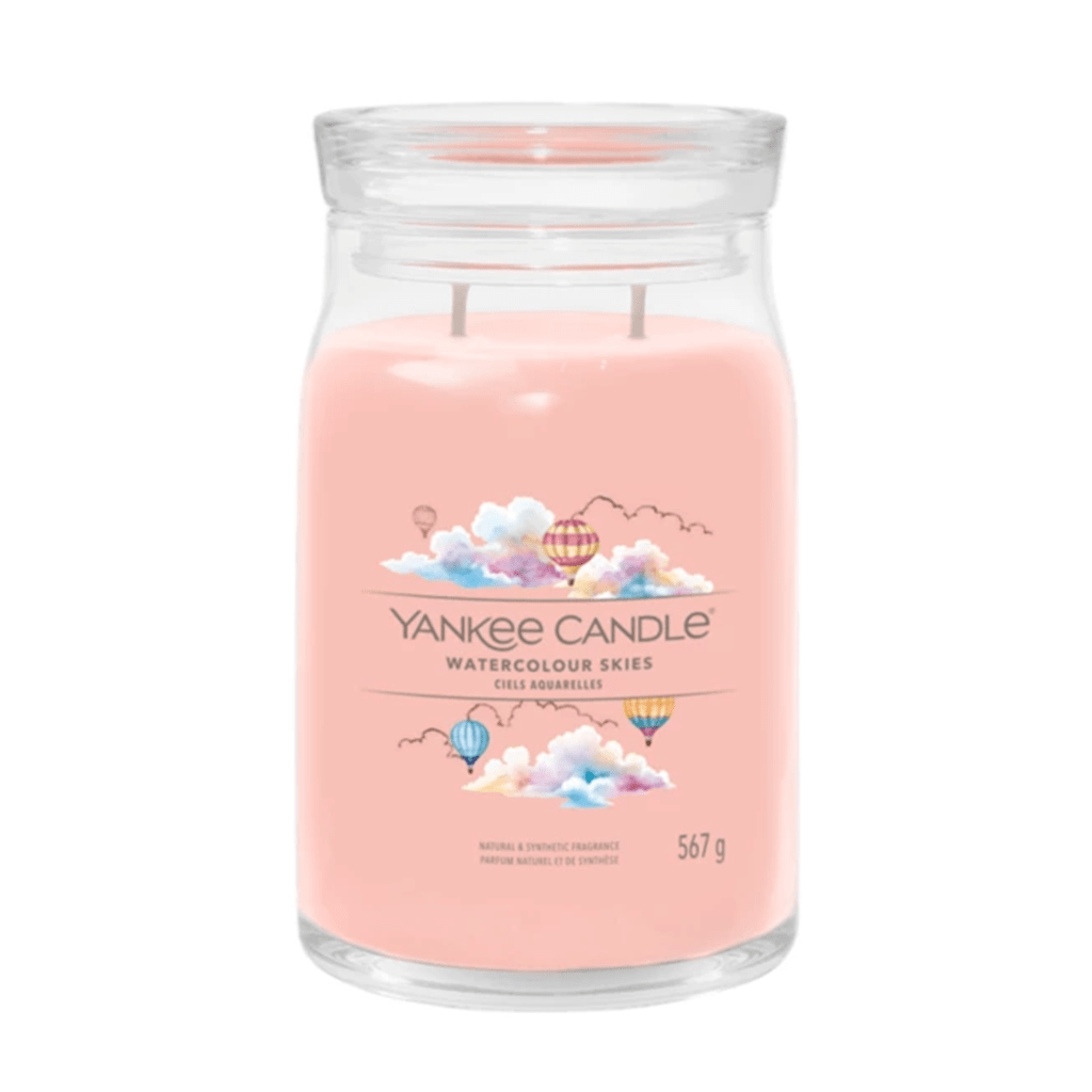 Yankee Candle Watercolour Skies Signature Large Jar Candle | Perfume Direct