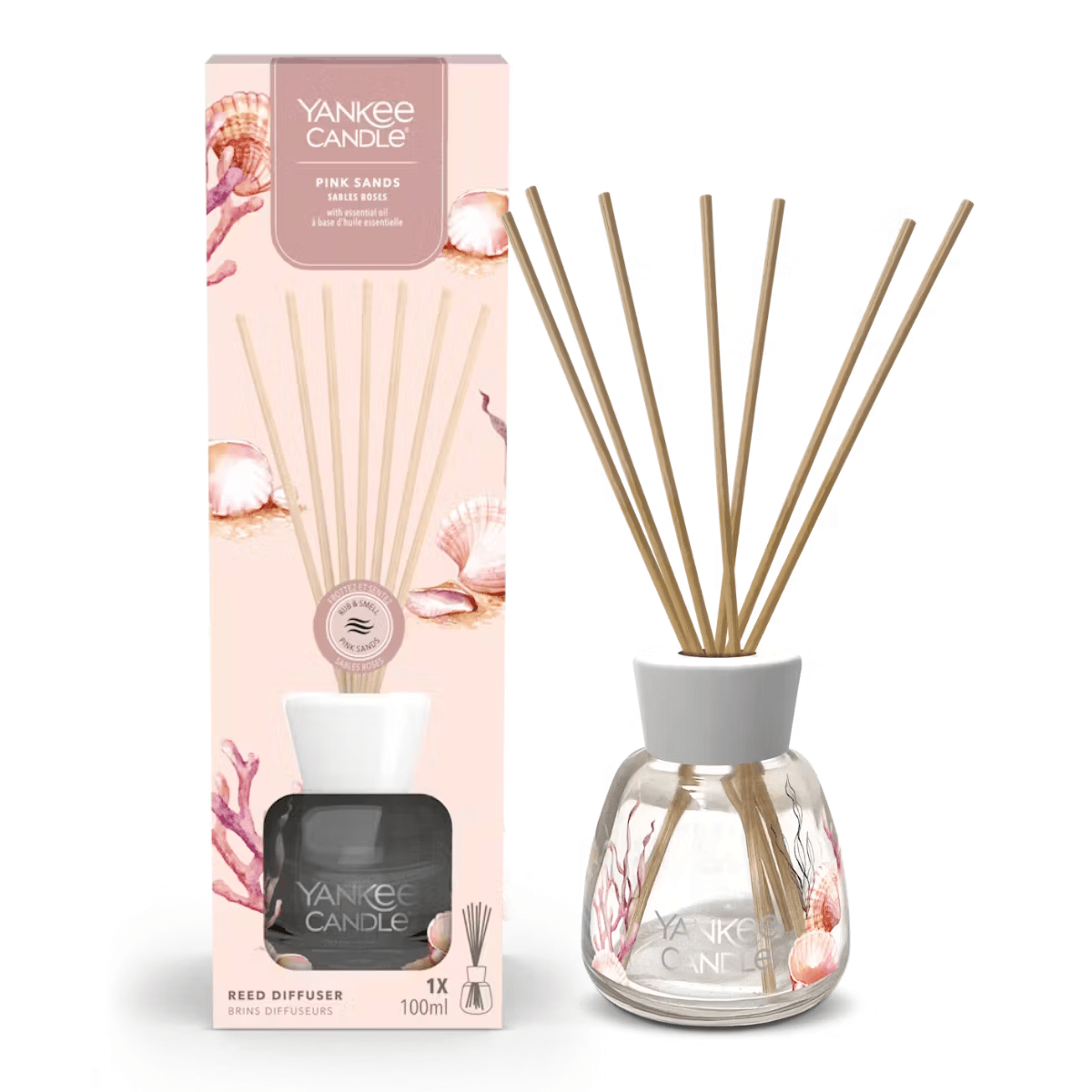 Yankee Candle Pink Sands Reed Diffuser (100ml) | Perfume Direct®