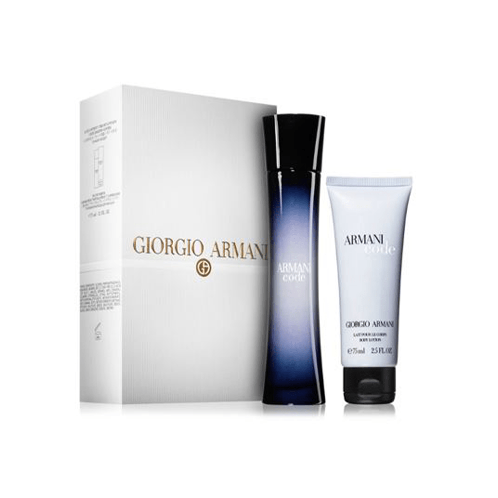 Armani Women's Perfume Armani Code Femme Eau de Parfum Women's Gift Set Spray (75ml) with Body Lotion