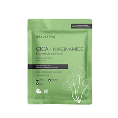 BeautyPro Face Mask BeautyPro Cica + Niacinamide Blemish Control Chia Seed Facial Sheet Mask (22ml)