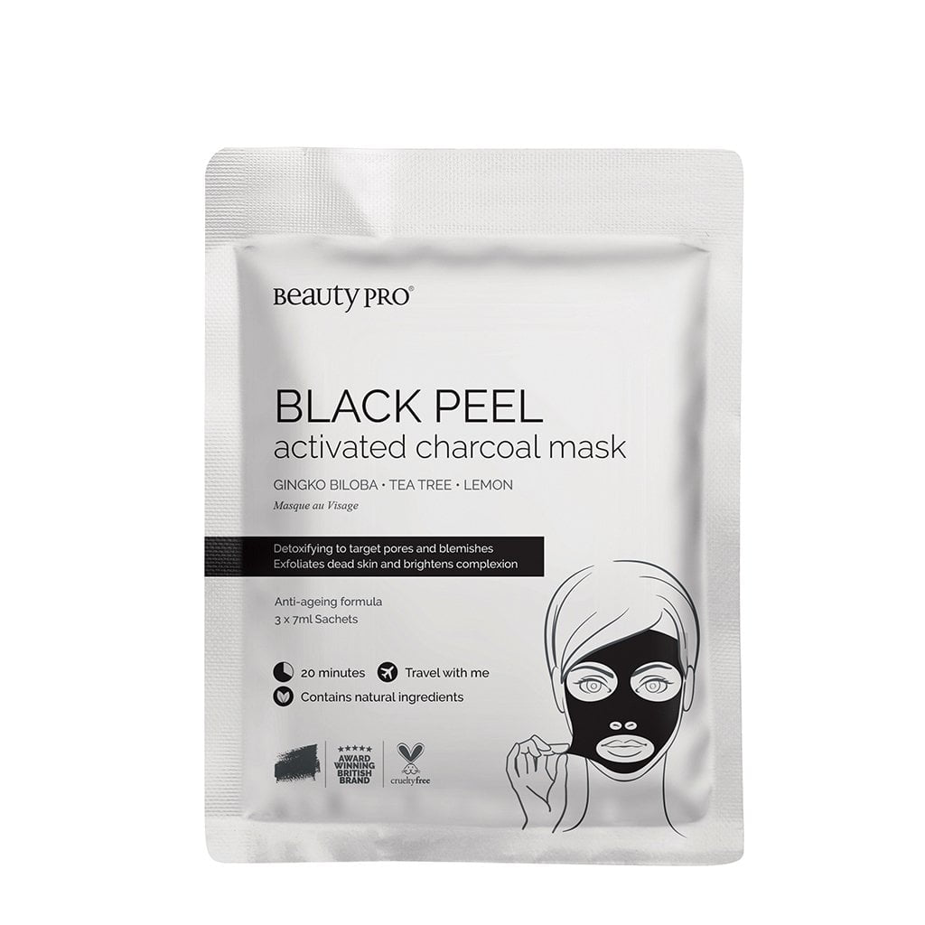 BeautyPro Skin Care BeautyPro Black Peel Activated Charcoal Mask with Gingko Biloba 3 x 7ml