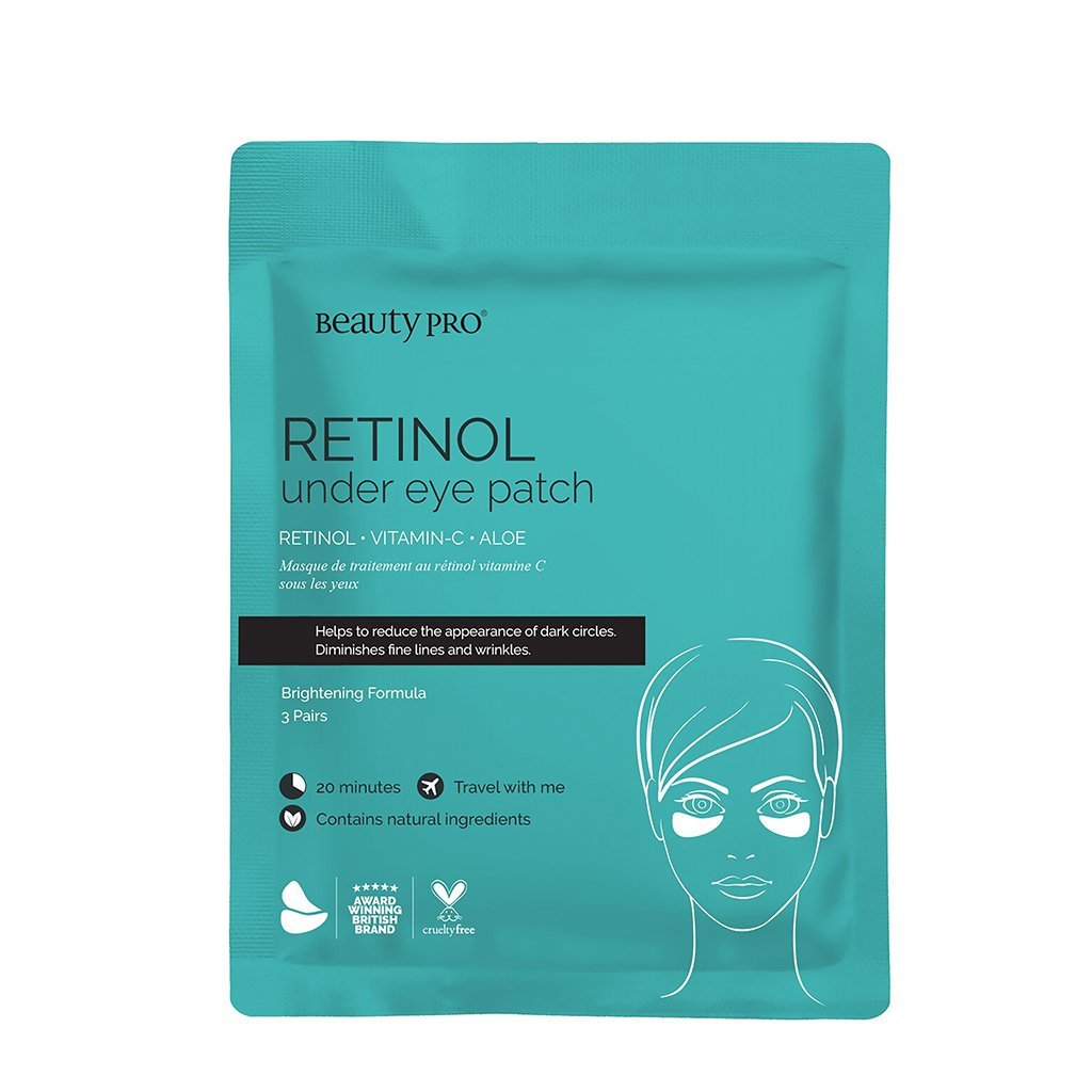BeautyPro Skin Care BeautyPro Retinol Under Eye Mask with Vitamin C and Aloe 3 x 3.5g
