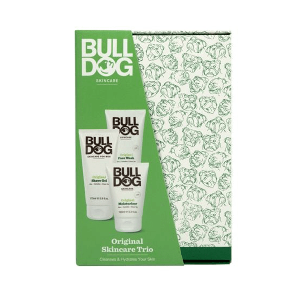 Bulldog Shaving & Grooming Bulldog Skincare Trio Original 3 Piece Gift Set with 100ml Face Wash,175ml Shave Gel and 100ml Moisturiser