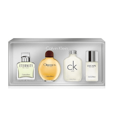 Calvin Klein Men's Aftershave Calvin Klein Men's Miniatures Eau De Toilette Gift Set (4 x15ml) - Eternity, Obsession, CK One, Escape)