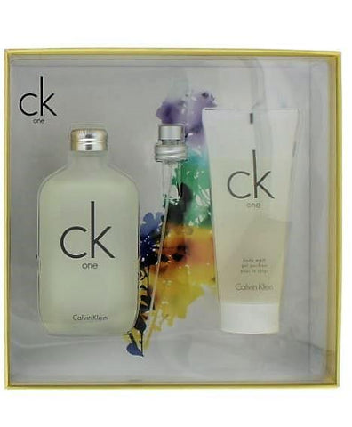 Calvin Klein Unisex Perfume Calvin Klein CK One Eau de Toilette Unisex Perfume Gift Set Spray (100ml) with Body Wash