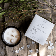 Eau Lovely Candle Eau Lovely Dublin Eau So Grateful Candle (With Moonstone Crystals)