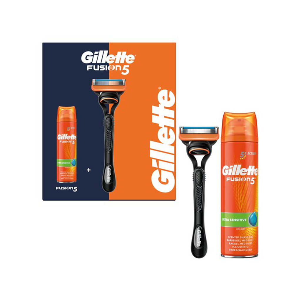 Gillette Shaving & Grooming Gillette Fusion 5 Proglide Precise Set 2 Piece Gift Set (1Up Razor + 200ml Shave Gel Ultra Sensitive)