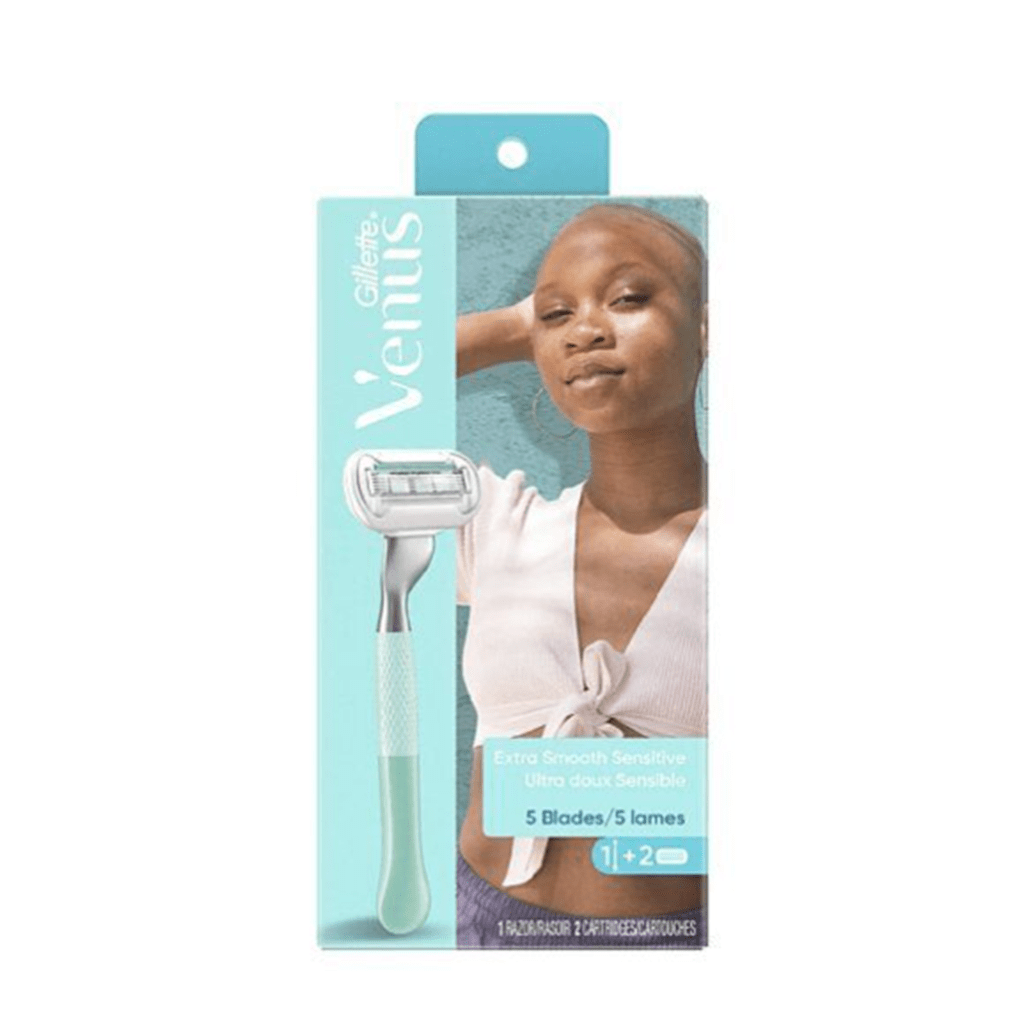 Gillette Shaving & Grooming Gillette Venus Extra Smooth Sensitive Razor (with 2 Refill Blades)