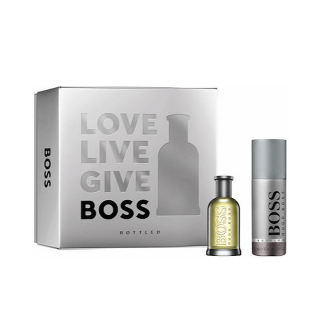 Hugo Boss Men's Aftershave Hugo Boss Bottled Eau de Parfum Men's Aftershave Gift Set Spray (50ml) with Deodorant Spray