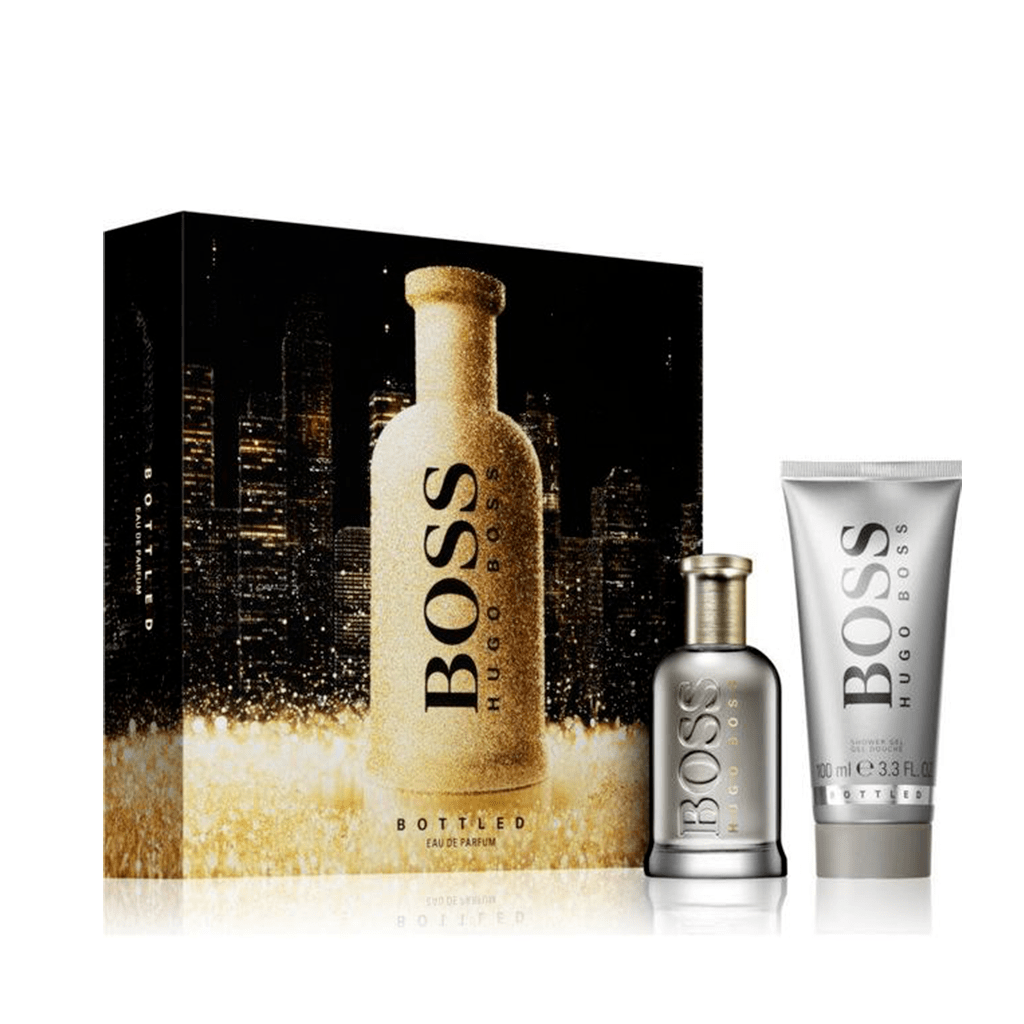 Hugo Boss Men's Aftershave Hugo Boss Bottled Eau de Parfum Men's Aftershave Gift Set Spray (50ml) with Shower Gel