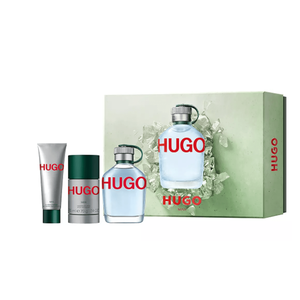 Hugo Boss Men's Aftershave Hugo Boss Hugo Man Eau de Toilette Men's Aftershave Gift Set (125ml) with Deodorant Stick & Shower Gel