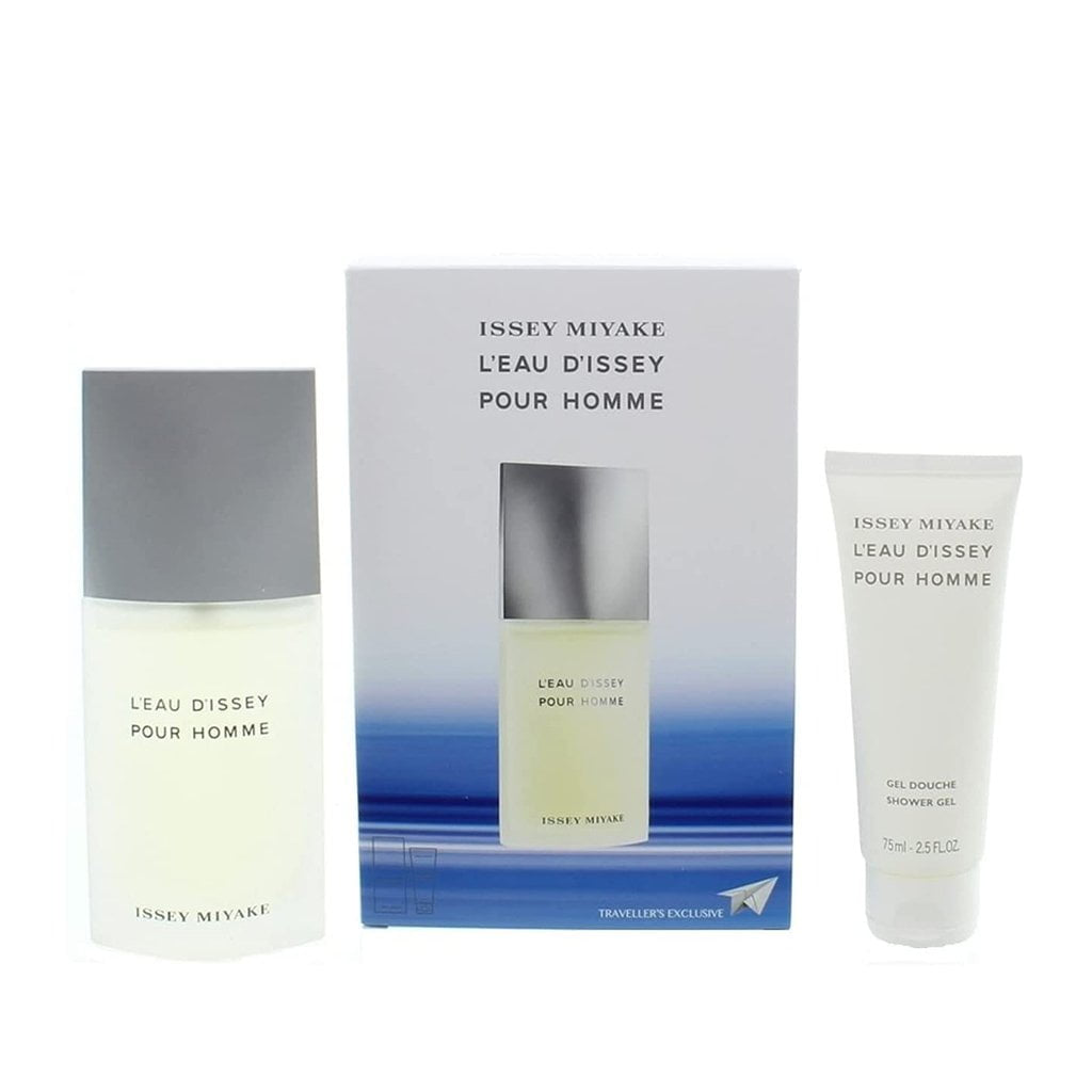 Issey Miyake Men's Aftershave Issey Miyake L'Eau d'Issey Pour Homme Eau de Toilette Men's Gift Set Spray (75ml) with Shower Gel