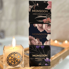 Monsoon Candle Monsoon Bergamot and Fig Candle (180g)