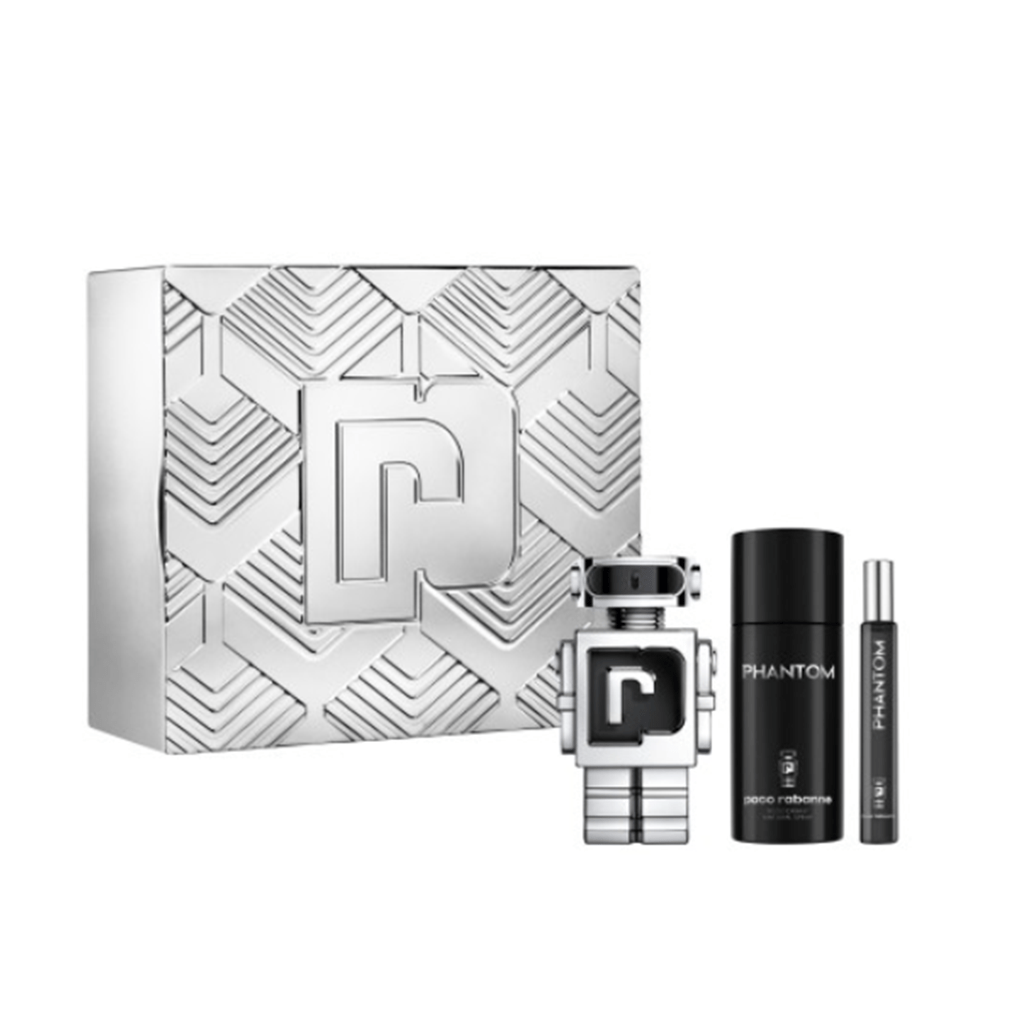Paco Rabanne Men's Aftershave Paco Rabanne Phantom Eau De Toilette Gift Set Spray (100ml) with Deodorant and 10ml EDT