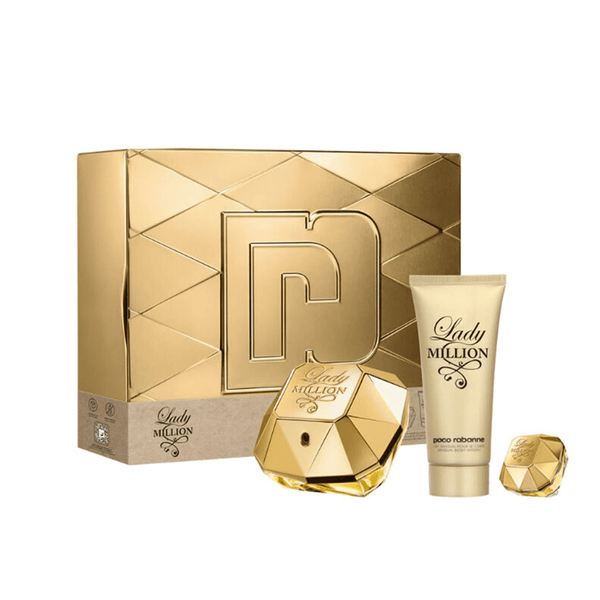 Paco Rabanne Lady Million Women's EDP Perfume Gift Set Spray 80ml ...