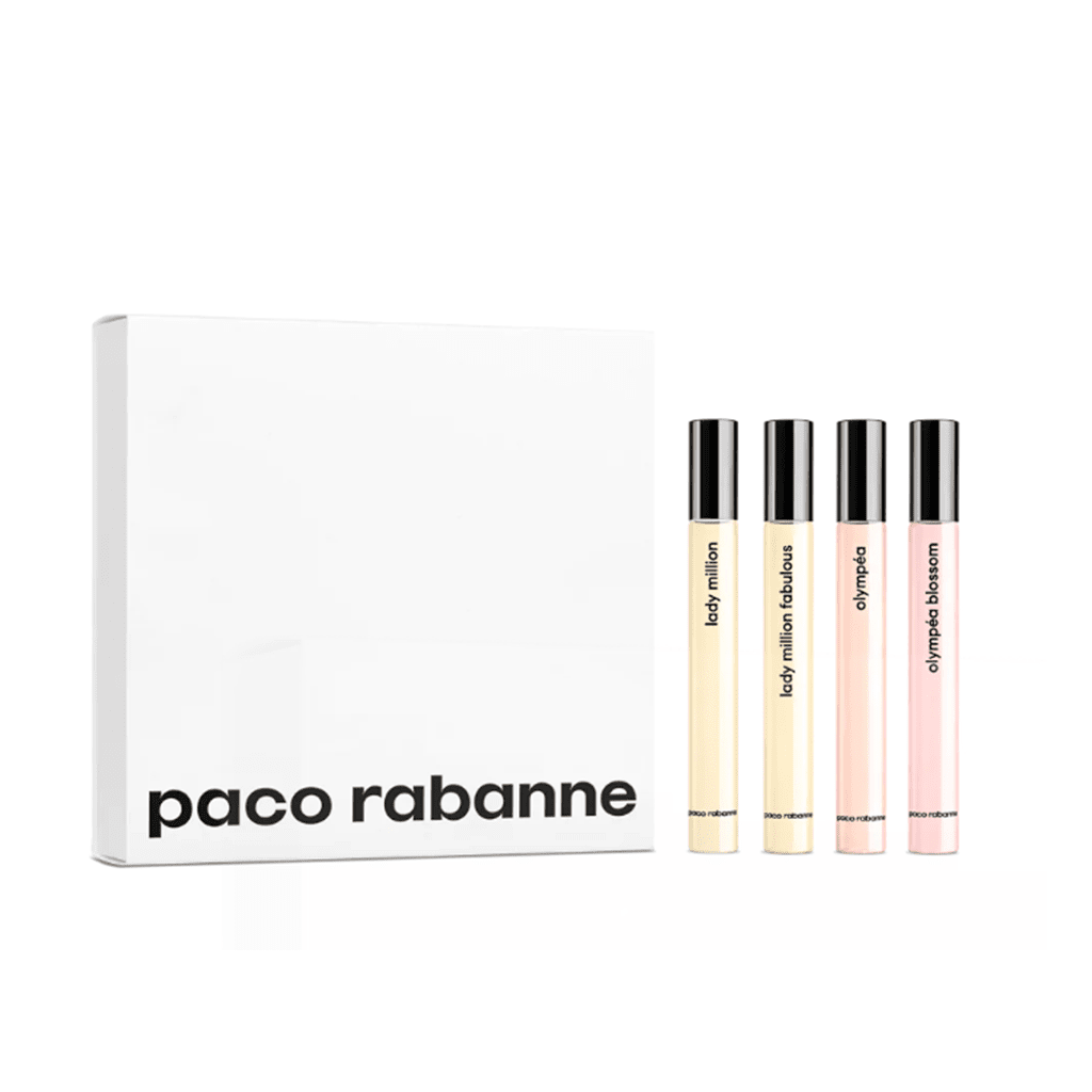 Paco Rabanne Women's Perfume Paco Rabanne Women's Miniature Gift Set (4 x 10ml) - Lady Million, Lady Million Fab, Olympea, Olympea Blosson