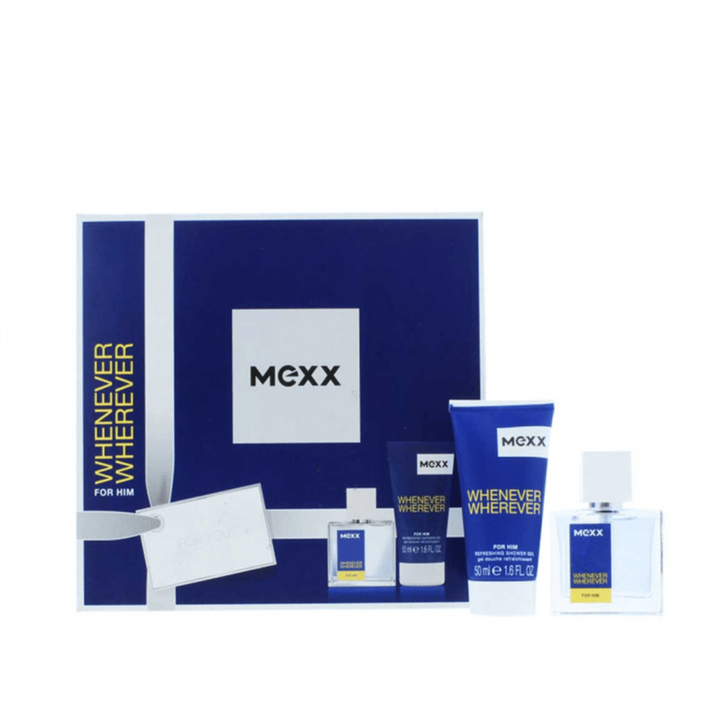 Perfume Direct Men's Aftershave Mexx Whenever Wherever For Him Eau de Toilette Gift Set (30ml) with Shower Gel