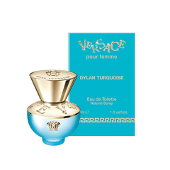 Versace Women's Perfume 30ml Versace Dylan Turquoise Pour Femme Eau de Toilette Women's Perfume Spray (30ml, 50ml, 100ml)