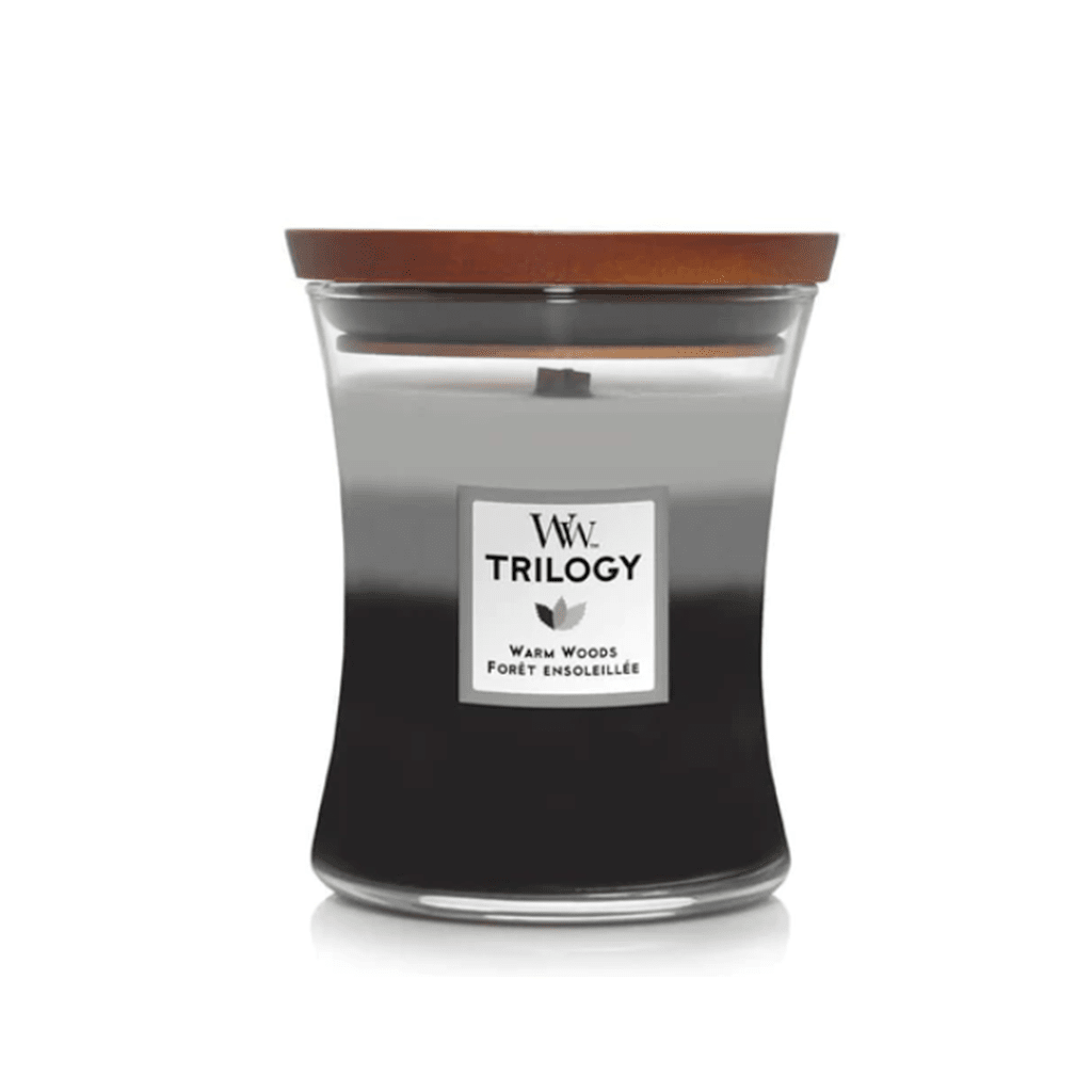 Woodwick Trilogy Warm Woods Medium Jar Candle Perfume Direct