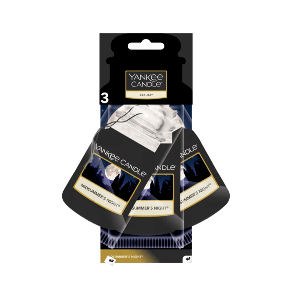 Yankee Candle Midsummer's Night Car Freshener x3 Perfume Direct